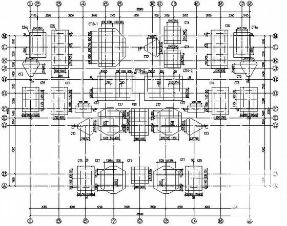 18层框架剪力墙结构住宅楼结构CAD施工图纸 - 2