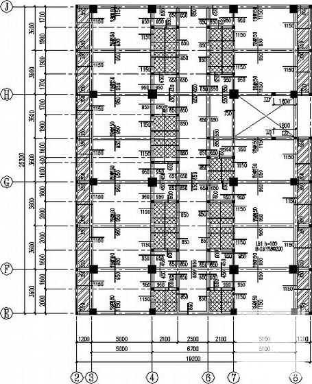 6层框架综合楼结构CAD施工图纸(平法表示) - 3