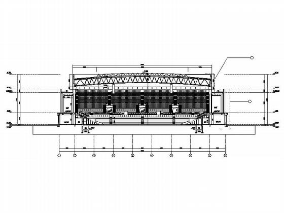 大学4层体育馆建筑CAD施工图纸(结构平面图) - 5