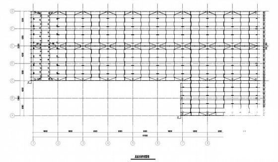 混凝土排架钢屋面单层厂房结构CAD施工图纸 - 1