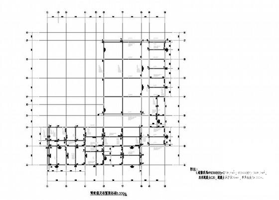 单层框架结构钢屋盖食堂结构CAD施工图纸（独立基础） - 2