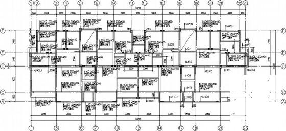 10层纯剪力墙住宅楼结构CAD施工图纸(方管桩基础)(现浇钢筋混凝土) - 1