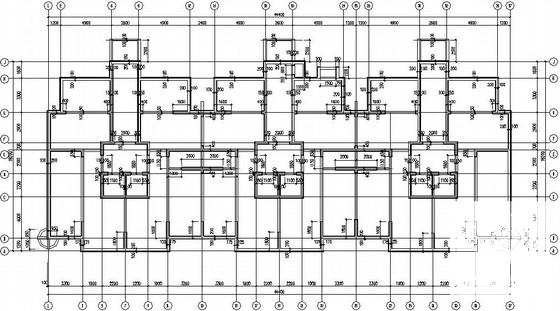 18层框架剪力墙住宅结构CAD施工图纸(筏板、地下车库)(楼梯平面图) - 3