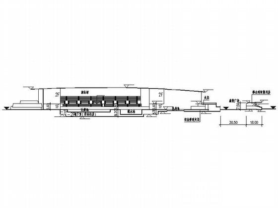 高层框架结构拱形金属屋面甲级体育游泳馆建筑施工CAD图纸 - 2