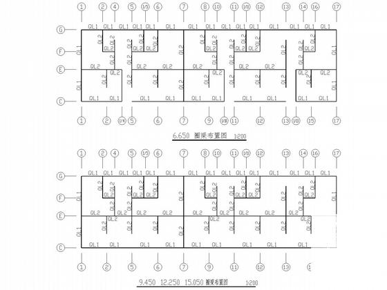 带阁楼底框剪力墙住宅结构CAD施工图纸 - 4