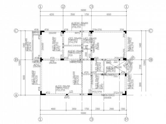 13层L型框支剪力墙住宅楼结构CAD施工图纸 - 1
