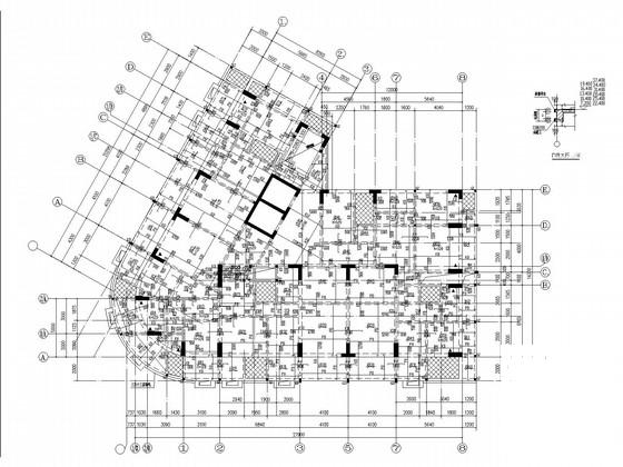 13层L型框支剪力墙住宅楼结构CAD施工图纸 - 3