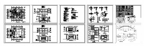 工厂2层食堂建筑CAD施工图纸 - 4