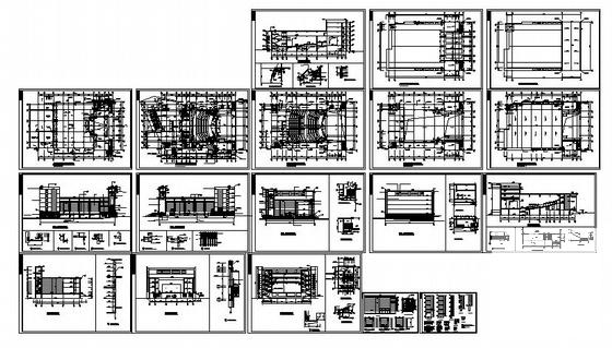 5层剧院建筑施工CAD图纸(卫生间详图) - 4