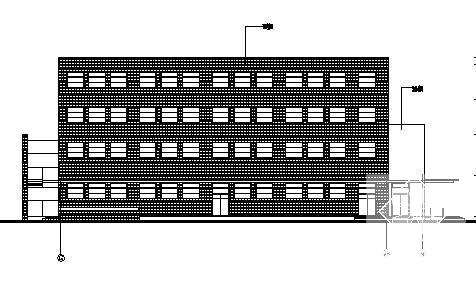 惠山学校规划区食堂建筑结构方案设计CAD图纸 - 1