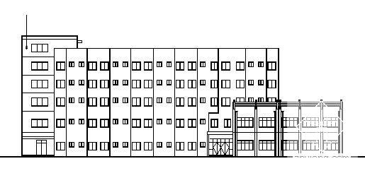 科技园区5层食堂综合楼建筑施工CAD图纸(卫生间详图) - 1