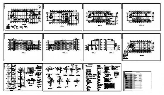 科技园区5层食堂综合楼建筑施工CAD图纸(卫生间详图) - 4