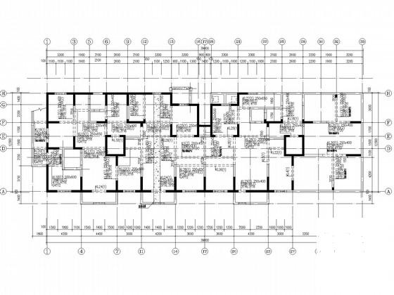地下1层剪力墙储藏室结构CAD施工图纸 - 3