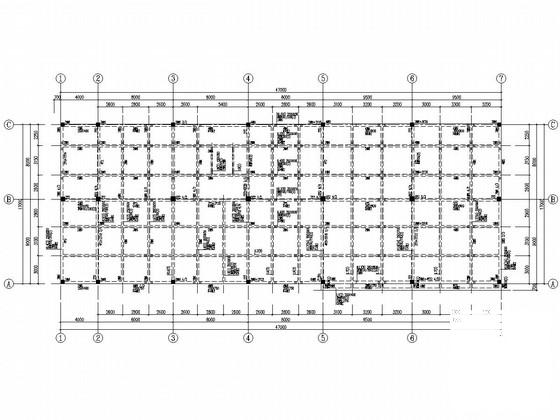 框架结构工业品厂办公楼结构CAD施工图纸 - 3