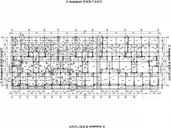 一字型18层框架剪力墙住宅楼结构CAD施工图纸 - 1