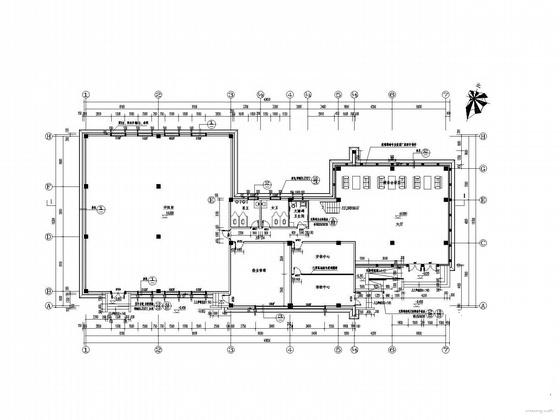 小区3层会所建筑结构水电CAD施工图纸 - 3