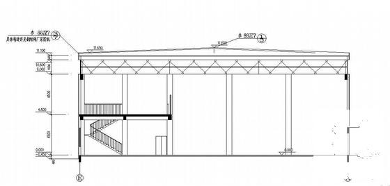 国内私人会所羽毛球馆建筑施工CAD图纸 - 2