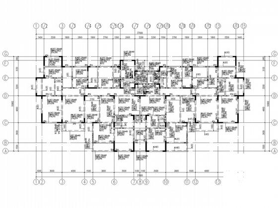 16层带架空层剪力墙住宅楼结构CAD施工图纸(地下室顶板) - 4