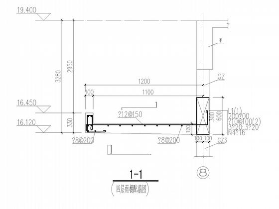 4层框架综合楼结构CAD施工图纸(桩基础)(平面布置图) - 5