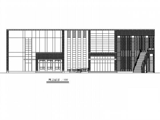 学校实习工厂建筑施工CAD图纸-食堂(卫生间详图) - 1