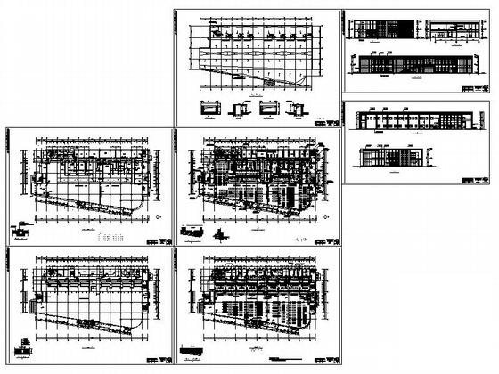 学校实习工厂建筑施工CAD图纸-食堂(卫生间详图) - 3