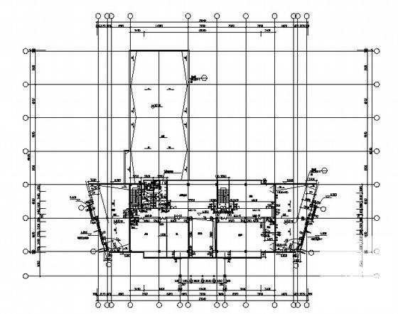 2层世纪中心现代会所建筑施工CAD图纸(地下室平面图) - 3