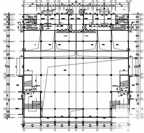 海港高中食堂宿舍多功能厅建筑施工套CAD图纸 - 3