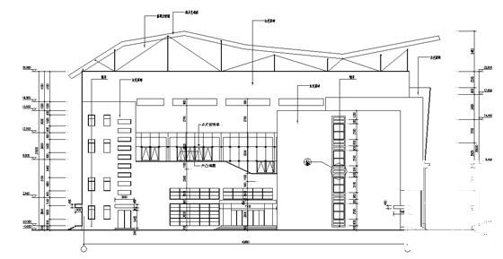 海港高中食堂宿舍多功能厅建筑施工套CAD图纸 - 5