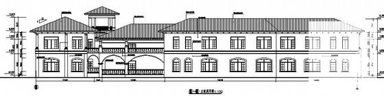 2层欧式大型会所建筑施工CAD图纸 - 2
