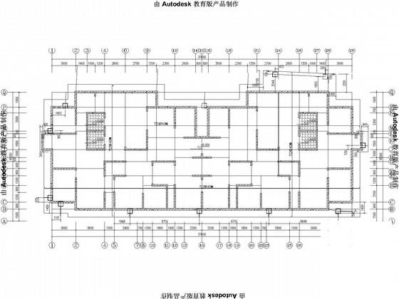 25层剪力墙住宅楼结构CAD施工图纸(桩筏基础、两栋)(边缘构件配筋) - 2