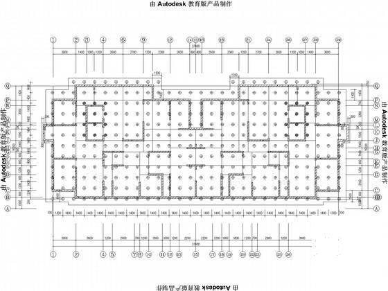 25层剪力墙住宅楼结构CAD施工图纸(桩筏基础、两栋)(边缘构件配筋) - 3