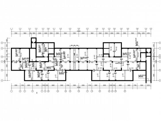 汶川震后局部19层现浇框剪结构CAD施工图纸(地下室人防) - 3