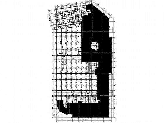 单层框剪结构地下室结构CAD施工图纸（大底盘） - 2