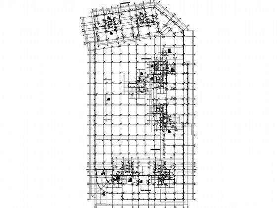 单层框剪结构地下室结构CAD施工图纸（大底盘） - 3