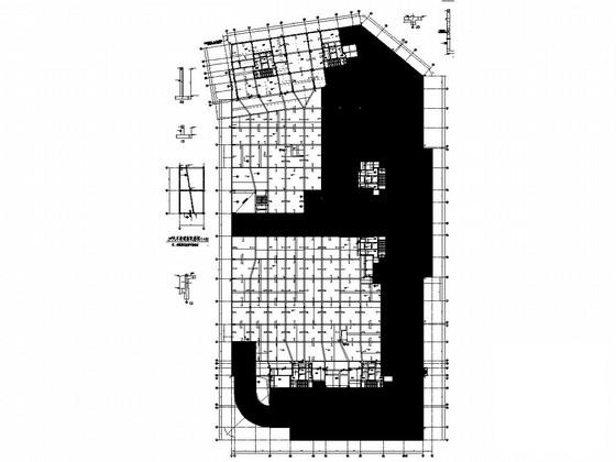 单层框剪结构地下室结构CAD施工图纸（大底盘） - 4