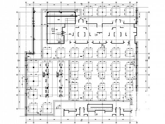 地下1层大型车库框架结构施工图(两套CAD图纸)(抗震设防类别) - 2