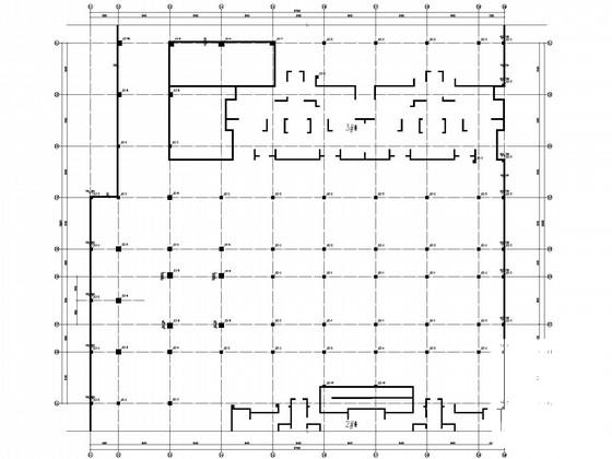 地下1层大型车库框架结构施工图(两套CAD图纸)(抗震设防类别) - 3