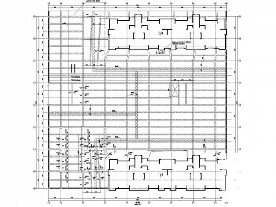 地下1层大型车库框架结构施工图(两套CAD图纸)(抗震设防类别) - 4