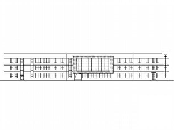 高级中学3层食堂建筑施工CAD图纸(卫生间详图) - 1