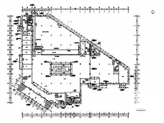 高级中学3层食堂建筑施工CAD图纸(卫生间详图) - 3