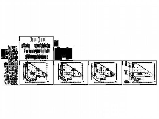 高级中学3层食堂建筑施工CAD图纸(卫生间详图) - 4