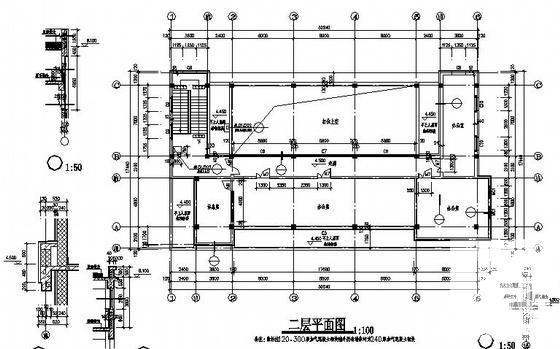 2层高尔夫会所建筑施工CAD图纸(卫生间详图) - 3
