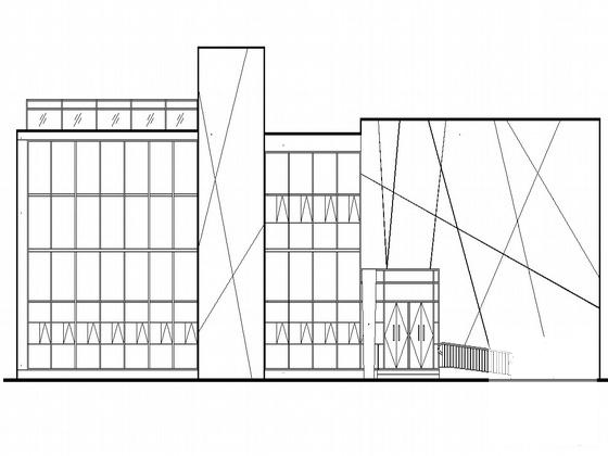 2层花园会所建筑施工套CAD图纸（节能型）(框架结构) - 1