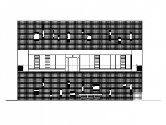 金海湾住区3层会所建筑施工CAD图纸 - 1