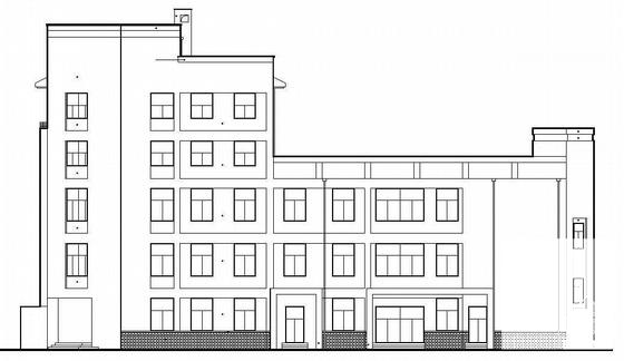 职业高级中学学校食堂建筑结构水电CAD施工图纸 - 1