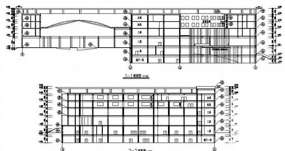 生态休闲园综合楼建筑施工CAD图纸 - 2