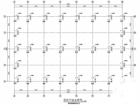 地上单层门式刚架结构蔬菜大棚结构CAD施工图纸(柱下独立基础) - 3