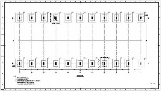 大跨度干煤棚建筑结构CAD施工图纸 - 2