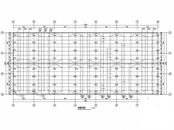 钢结构篮球场结构CAD施工图纸（建筑图纸） - 3