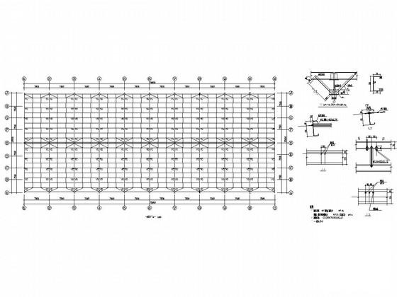 单层门式刚架结构厂房结构CAD施工图纸 - 4